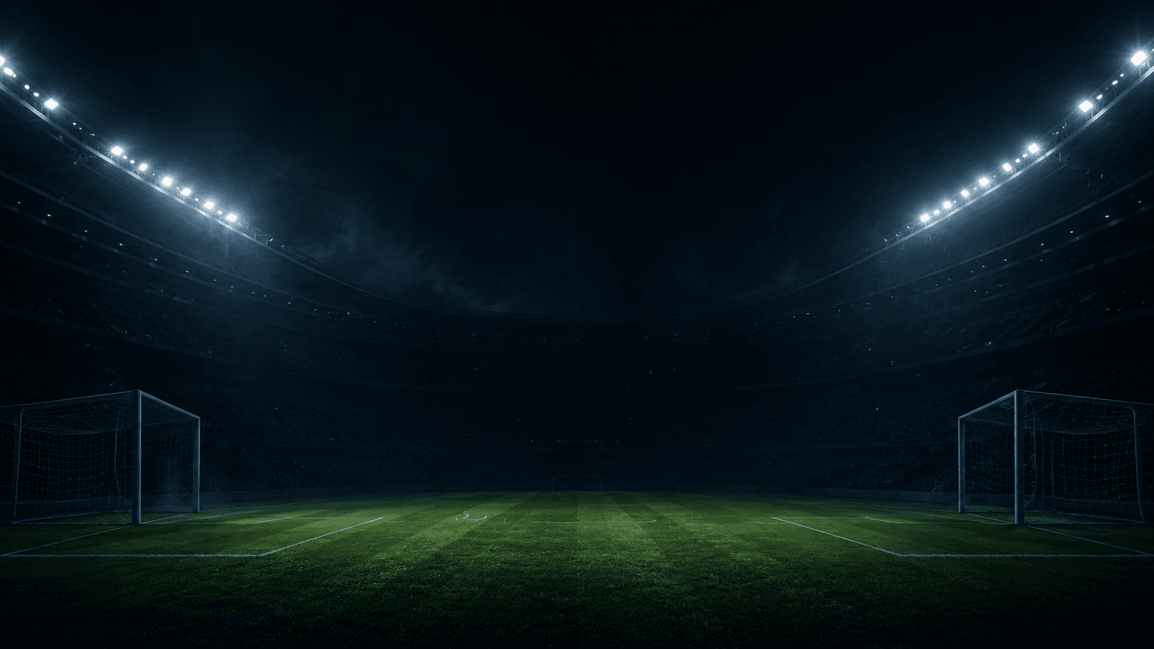 Floodlit football stadium background